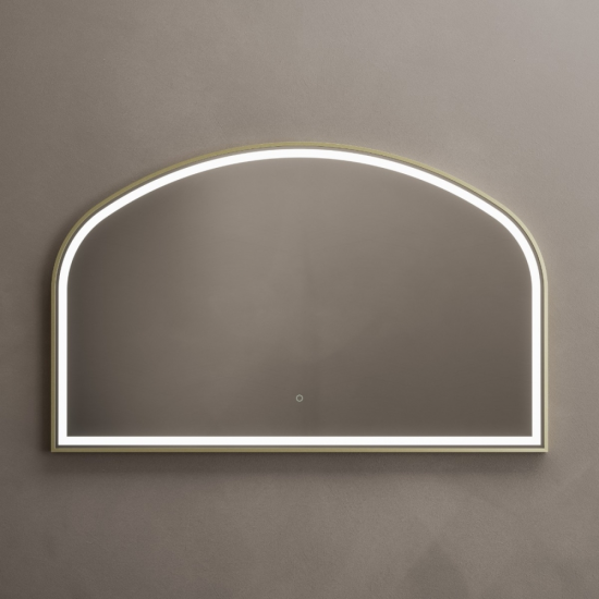 Origins Living Lomax Light Overmantle Arch 120 Brushed Brass - 120x75cm LML-01R127-BB from Ebzone Mirrors Origins Living Brooklyn Mirror 60 Brushed Bronze - 60x80 B008141