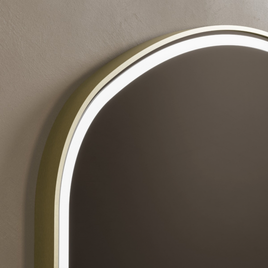 Origins Living Lomax Light Overmantle Arch 120 Brushed Brass - 120x75cm LML-01R127-BB from Ebzone Mirrors Origins Living Brooklyn Mirror 60 Brushed Bronze - 60x80 B008141