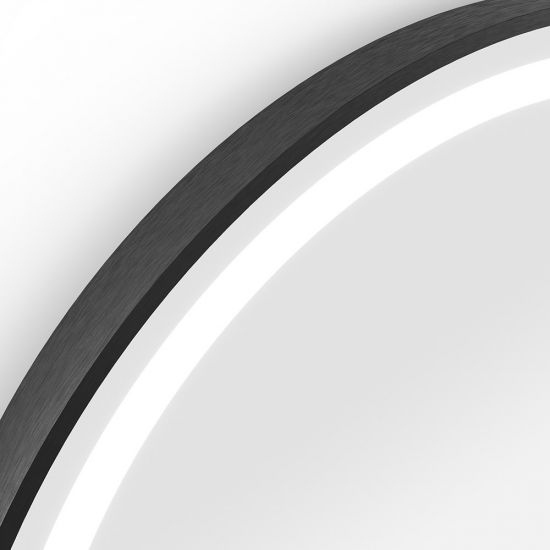 Origins Living Lomax Light Round Mirror 70cm Black LML-01D070-BK from Ebzone Mirrors Origins Living Brix Mirror - 45x60cm 325624