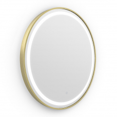 Origins Living Lomax Light Round Mirror 70cm Brushed Brass LML-01D070-BB Origins Living Lomax Light Round Mirror 70cm Brushed Brass LML-01D070-BB