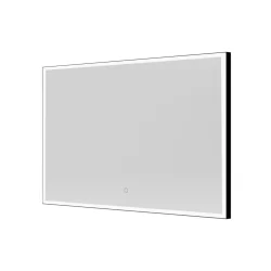 Origins Living Tate Light Rectangular Mirror 120 Black - 120x70cm B008233