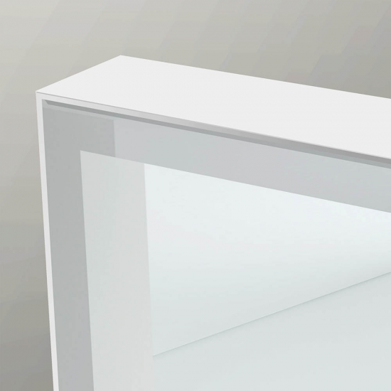 Origins Living Tate Light Rectangular Mirror 100 White - 100x70cm TTL-011107-WH from Ebzone Mirrors Origins Living Mason Reversible 5x Magnifying Wall Mirror - Chrome MSN-007520-CH