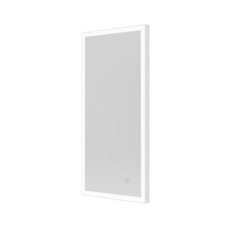 Origins Living Tate Light Rectangular Mirror 50 White - 50x100cm B008257 from Ebzone Mirrors Origins Living Lomax Light Round Mirror 70cm Black LML-01D070-BK
