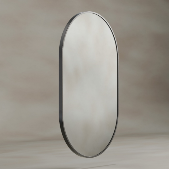 Dockland Capsule and Arched Mirrors DKL-00C058-GM Origins Living Docklands Capsule Mirror 50 Gunmetal - 50x80cm DKL-00C058-GM Toilets & Frames Rectangle Push Button Flushplate - White RERCON523