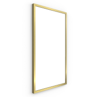 Origins Living Docklands Rectangular Mirror 40 Brushed Brass - 40x70cm B375691