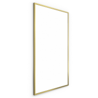 Origins Living Docklands Rectangular Mirror 120 Brushed Brass - 120x70cm B375707