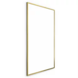 Origins Living Docklands Rectangular Mirror 120 Brushed Brass - 120x70cm B375707