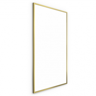 Origins Living Docklands Rectangular Mirror 120 Brushed Brass - 120x70cm B375707 from Ebzone Showering Square Concealed Valve Head & Arm Shower Pack - Brushed Brass AEGO5184
