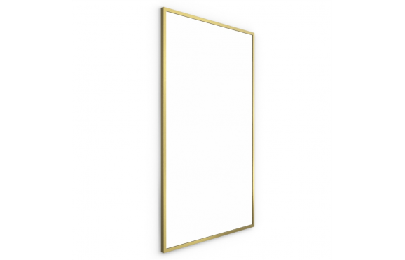 Origins Living Docklands Rectangular Mirror 120 Brushed Brass - 120x70cm B375707