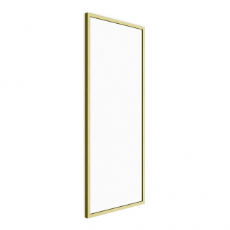 Origins Living Docklands Rectangular Mirror 41 Brushed Brass - 40x100cm DKL-001410-BB from Ebzone Showering Square Concealed Valve Head & Arm Shower Pack - Matt Black AEGO5160