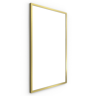 Origins Living Docklands Rectangular Mirror 50 Brushed Brass - 50x80cm B375554