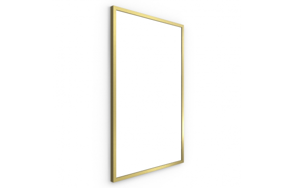 Origins Living Docklands Rectangular Mirror 50 Brushed Brass - 50x80cm B375554