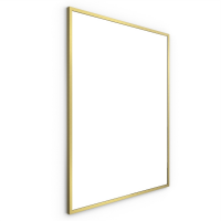 Origins Living Docklands Rectangular Mirror 80 Brushed Brass - 80x100cm B375714