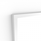 Origins Living Docklands Rectangular Mirror 50 White - 50x80cm B375745 from Ebzone Showering Square Thermostatic Bar Mixer w/Riser Kit - Chrome AEGO581