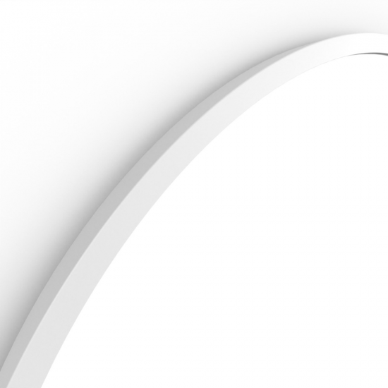 Origins Living Docklands Round Mirror 80cm White B375684 from Ebzone Showering Round Thermostatic Bar Mixer with Riser Kit & Hand Kit - Chrome AEGO571