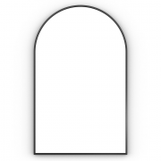 Origins Living Docklands Arch Mirror 50 Black - 50x80cm DKL-00R058-BK