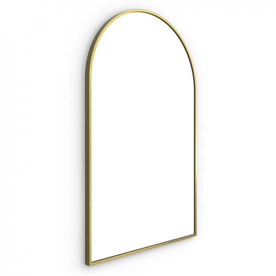 Dockland Capsule and Arched Mirrors DKL-00R058-BB Origins Living Docklands Arch Mirror 50 Brushed Brass - 50x80cm DKL-00R058-BB Toilets & Frames Round Push Button Flushplate - Brushed Brass RERCON533