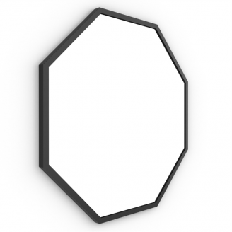 Origins Living Docklands Octagon Mirror 60cm Black DKL-00T060-BK from Ebzone Toilets & Frames Lili Rimless Wall Hung WC & Soft Close Seat LIL5149