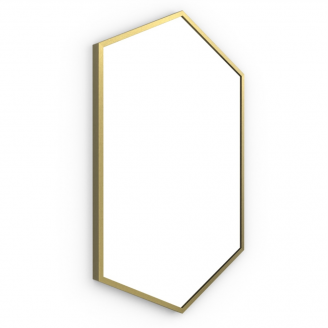 Dockland Capsule and Arched Mirrors B375509 Origins Living Docklands Hexagonal Mirror Brushed Brass - 50x75cm B375509 Walkin Panels Ronix 900mm Wetroom Side Panel & Arm - Brushed Brass ROL5116