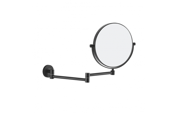 Origins Living Hutton Reversible 5x Magnifying Wall Mirror - Black HTN-007520-BK