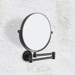 Origins Living Hutton Reversible 5x Magnifying Wall Mirror - Black HTN-007520-BK