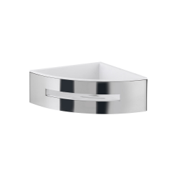 Origins Living Poseidon Corner Basket - Chrome/White 7780-23 Origins Living Poseidon Corner Basket - Chrome/White 7780-23