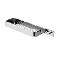 Origins Living Il Giglio Rectangular Shower Basket with Hooks - Chrome A918-13 Origins Living Il Giglio Rectangular Shower Basket with Hooks - Chrome A918-13
