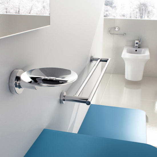 Wall mounted Bathroom Accessories Quick Deep Shower Shelf - White 185092