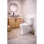 Sherbourne Close Coupled WC & Satin White Wood Effect Seat