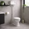 High Level Cistern  Flush Pipe Kit  Pan & Seat DIPTP0184 Sherbourne High Level WC & Soft Close Seat