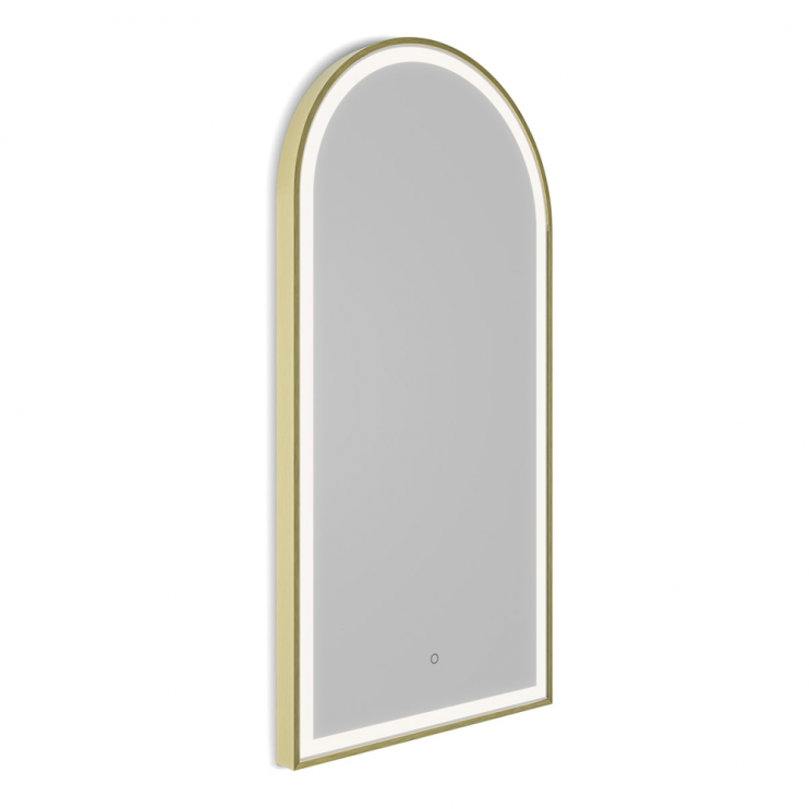 Origins Living Lomax Light Arch Mirror 40 Brushed Brass - 40x80cm LML-01R048-BB Illuminated Bathroom Mirror Origins Living Lomax Light Arch Mirror 40 Brushed Brass - 40x80cm LML-01R048-BB Illuminated Bathroom Mirror