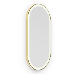 Origins Living Lomax Light Capsule Mirror 40 Brushed Brass - 40x80cm LML-01C048-BB Illuminated Bathroom Mirror