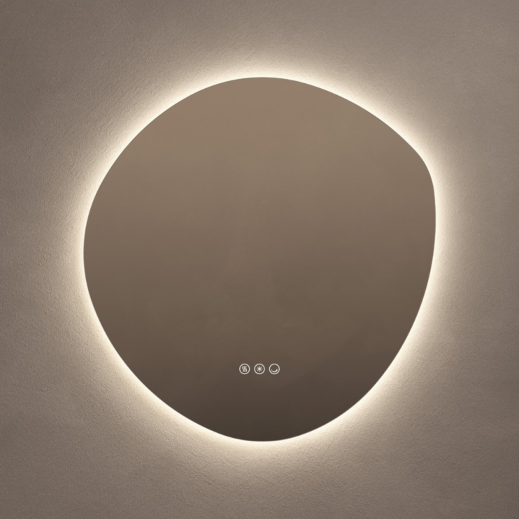 Origins Living Claris Organic Mirror 60x80cm CLR-01G068-03 Illuminated Bathroom Mirror