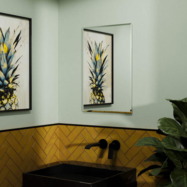 Origins Living Belvoir Rectangular Mirror 46 - 40x60cm B006710