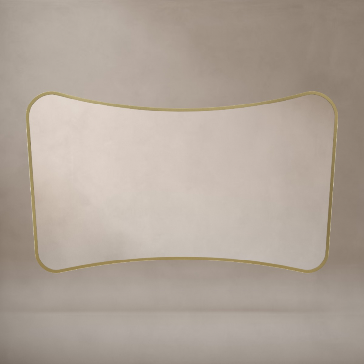 Origins Living Delphine Mirror 120 Brushed Brass - 120x70cm DEL-001127-BB