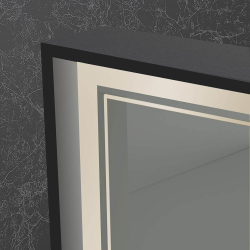 Origins Living Astoria Mirror 140 Black - 140x70cm B008370