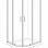 x 6mm Glass Classix 1200x900mm 2 Door Offset Quadrant - Chrome