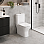 Cedarwood Short Projection Close Coupled Fully Shrouded WC & Wrapover Soft Close Seat