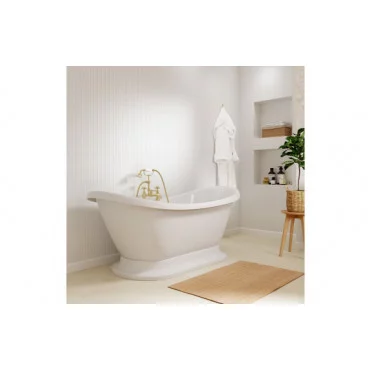 Grace Freestanding 1760x700x720mm 2TH Bath w/Base - White