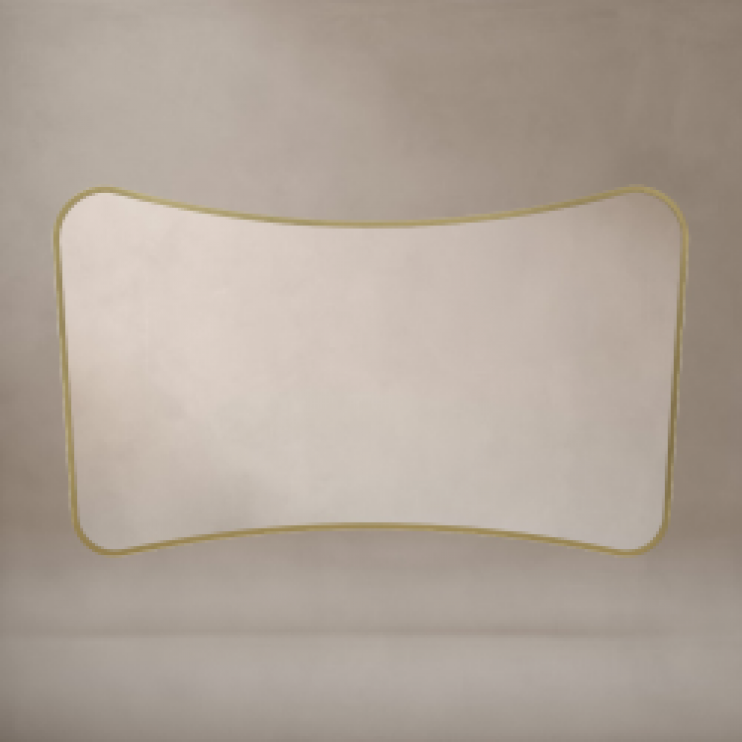 Origins Living Delphine Mirror 120 Brushed Brass - 120x70cm DEL-001127-BB Origins Living Delphine Mirror 120 Brushed Brass - 120x70cm DEL-001127-BB