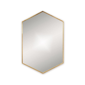Origins Living Docklands Hexagonal Mirror Brushed Brass - 50x75cm B375509 Origins Living Docklands Hexagonal Mirror Brushed Brass - 50x75cm B375509