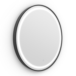 Origins Living Lomax Light Round Mirror 70cm Black LML-01D070-BK Illuminated Bathroom Mirror Origins Living Lomax Light Round Mirror 70cm Black LML-01D070-BK Illuminated Bathroom Mirror