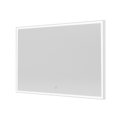 Origins Living Tate Light Rectangular Mirror 120 White - 120x70cm B008271