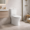 Sandro Rimless Close Coupled Open Back WC & Soft Close Seat