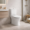 Sandro Rimless Close Coupled Open Back WC & Soft Close Seat