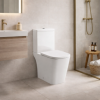 Tilia Rimless Close Coupled Open Back Short Projection WC & Soft Close Seat