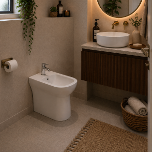 VitrA S20 Back to Wall Bidet - White