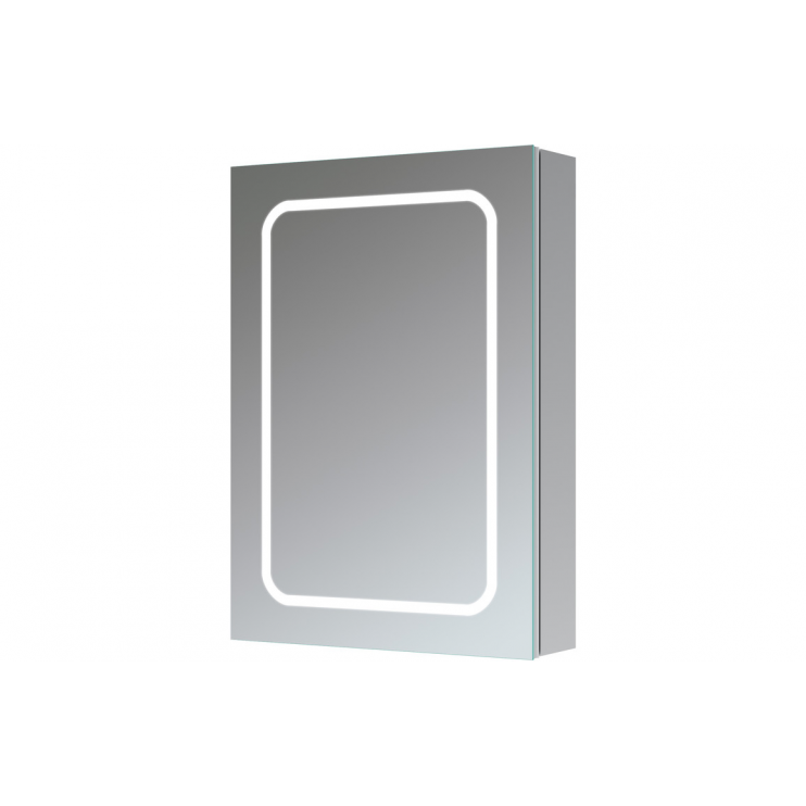 Illuminated Bathroom Wall Cabinets DIMS0114 Rika 500mm 1 Door Front-Lit LED Mirror Cabinet