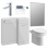 Venosa 900mm Furniture & BTW WC Pack - Grey Gloss (RH)