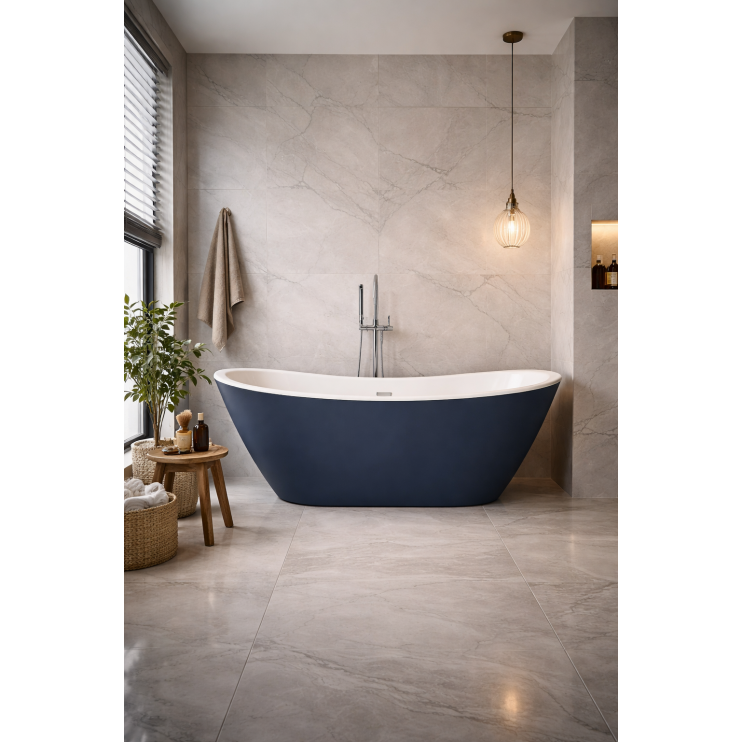 Colour Free Standing Bath DIBF0088 Belmont Freestanding 1700x780x690mm Bath - Matt Blues Belmont Freestanding 1700x780x690mm Bath - Matt Blues